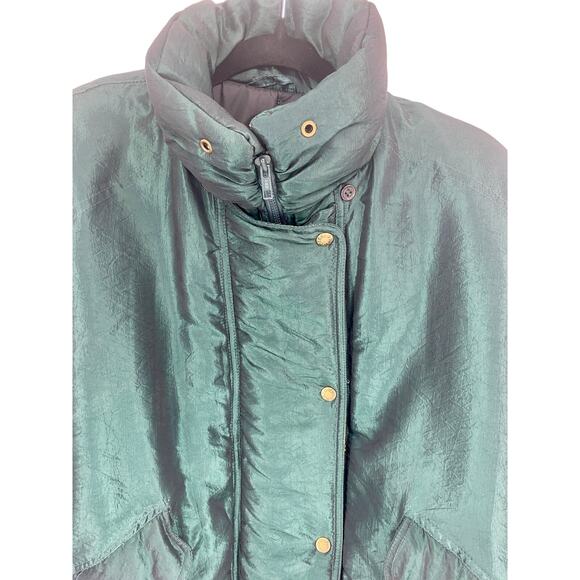 Vintage 1980's INNOVATIONS By Izzi Womens XXL 2XL puffer coat green plus granny - Picture 2 of 6